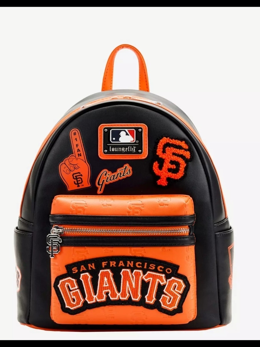 Loungefly San Francisco Giants Orange & Black Mini Backpack